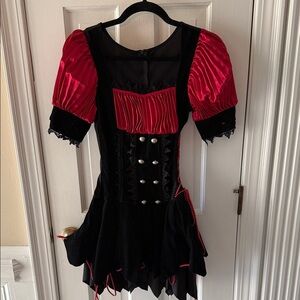 Red and Black Gothic Dress